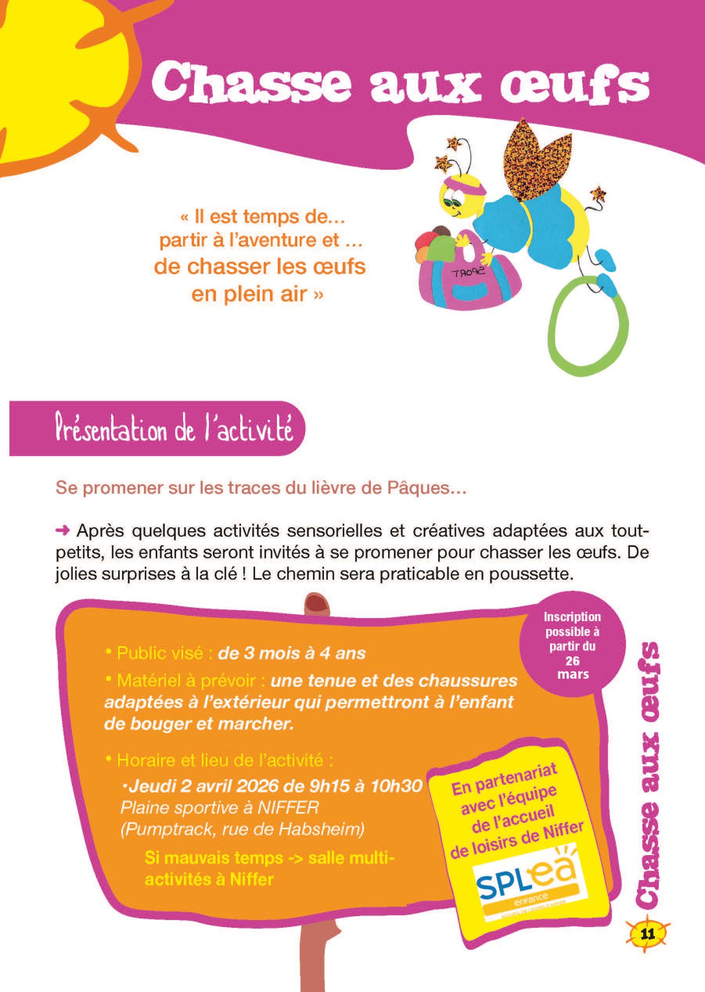 activit&eacute; atoll splea avril